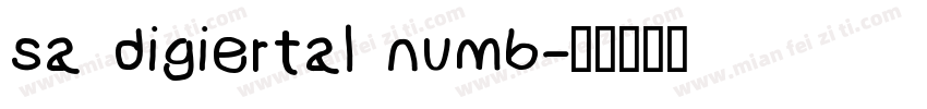sa digiertal numb字体转换
